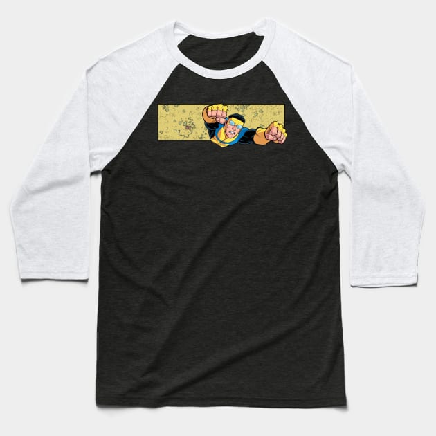 invincible sticker Baseball T-Shirt by super villain